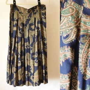 Vintage Herman Geist Paisley Skirt Size 12